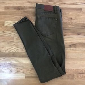Madewell Skinny Skinny army green jeans - size 28x32